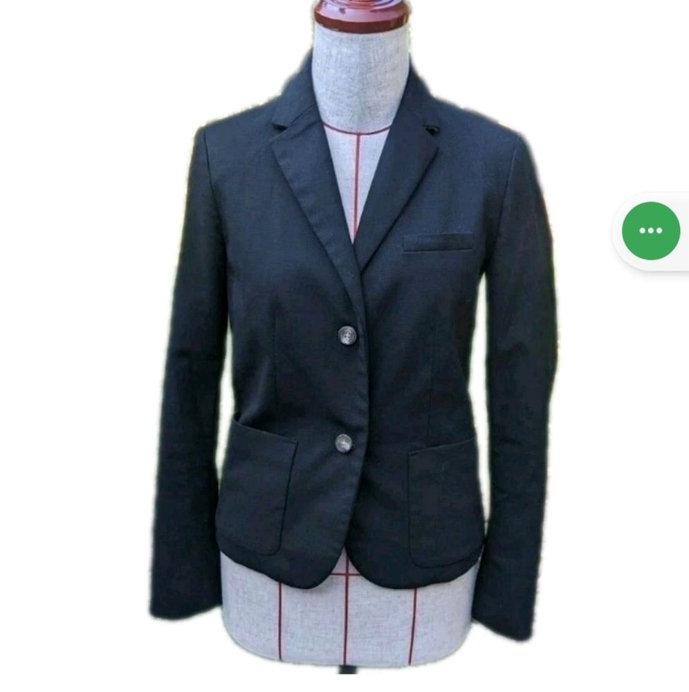 Gap The Academy Blazer Size 2 Black Dark Academia 2 Button Blazer Jacket